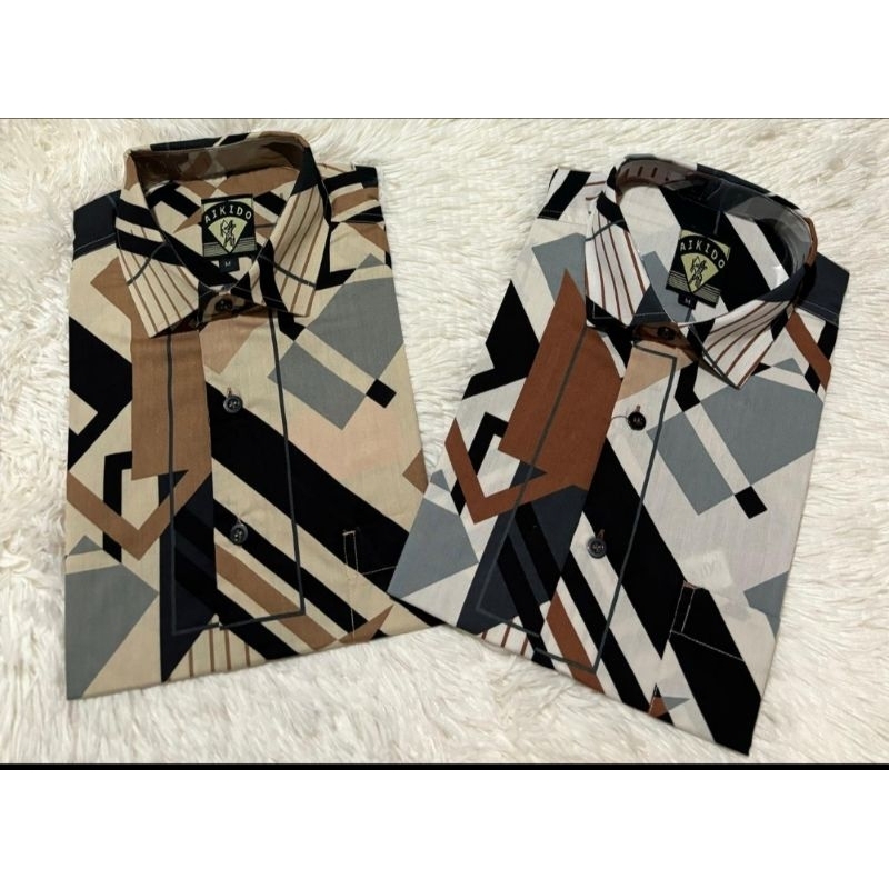 Aikido Kemeja Lengan Pendek Pria