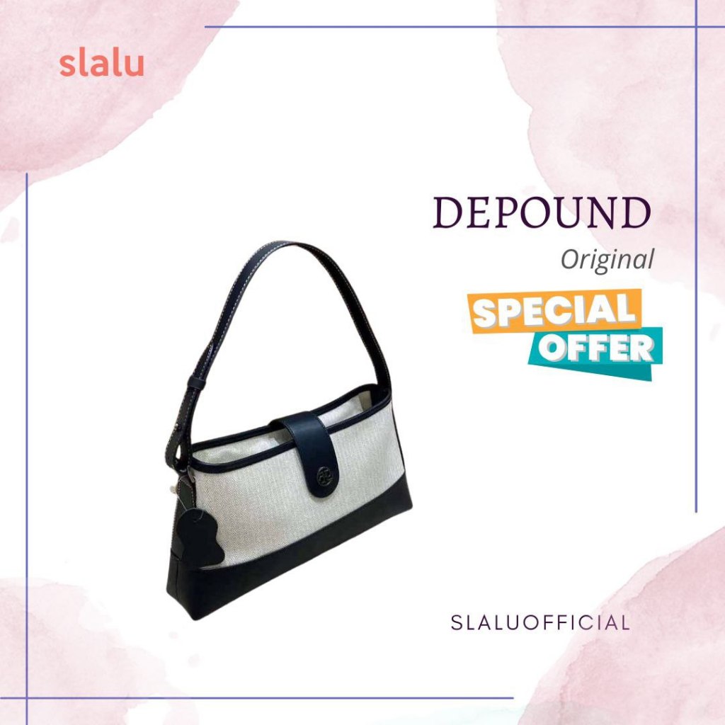 Tas Shoulder Bag Wanita Branded Depound Korea Kulit Asli