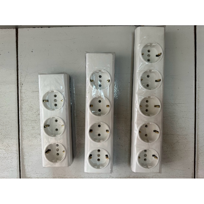 Stop kontak listrik BROCO 3 / 4 / 5 Lubang colokan (tanpa kabel)