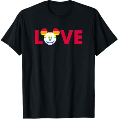 Couple Kaos distro Disney Mickey Mouse Face Pride Love barutide league construction College students