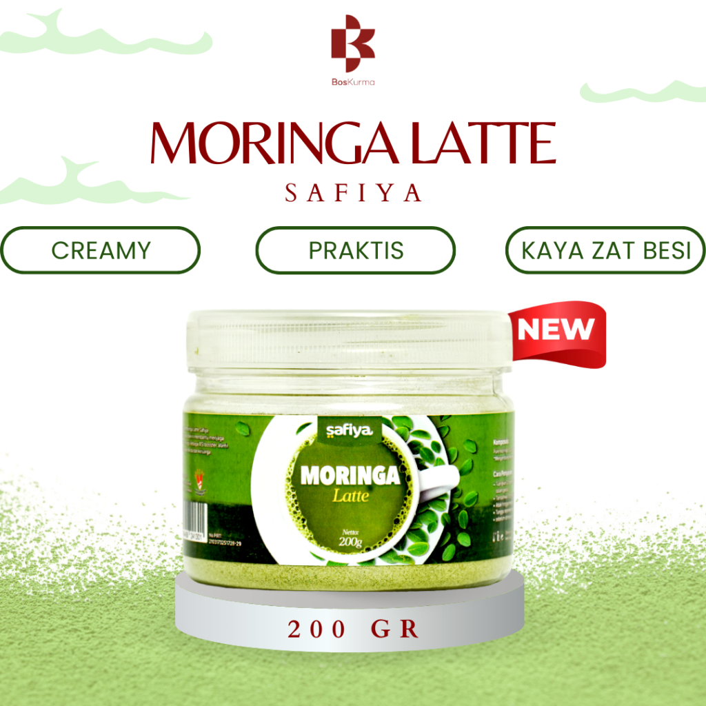 

Moringa Latte 200 gr Safiya - Daun Kelor Minuman Bubuk Instan