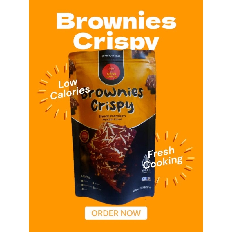 

(65gr) BROWNIES CRISPY || BROWNIES CHIPS - LOW CALORIES - PREMIUM SNACK