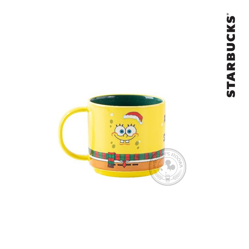 Starbucks Spongebob Squarepants Mug Tumbler Absorb The Season Holiday 2025 Gelas Keramik Mini 10oz 2