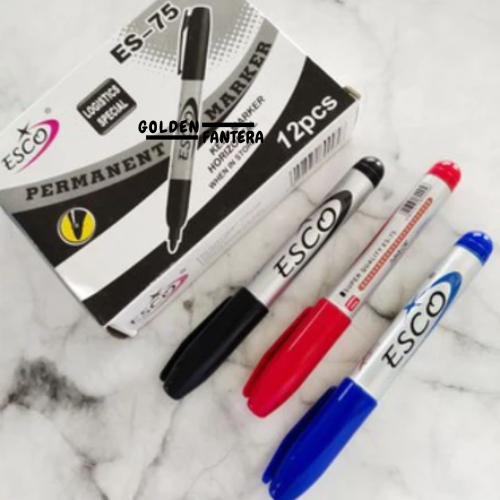 

Sepidol Spidol Permanen Permanent Marker Tinta Hitam Bold Tebal Peralatan Alat Tulis Kantor Sekolah High Quality