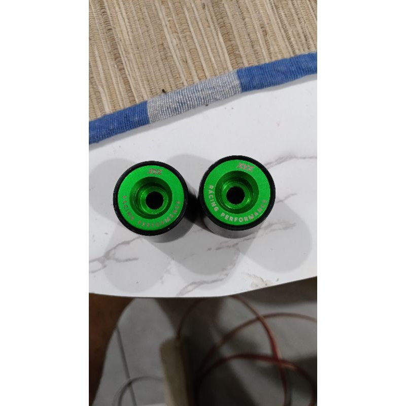 JALU STANG BANDUL STANG KAWASAKI NINJA 2TAK 150 R RR SS TWO TONE FULL CNC hijau