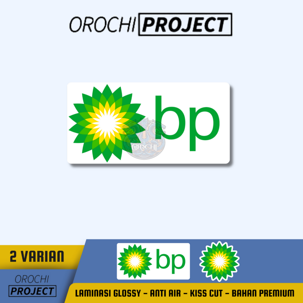 

Sticker Stiker Brand Logo BP Gas Station Vinyl Glossy Anti Air HP Laptop Tumbler Motor Helm