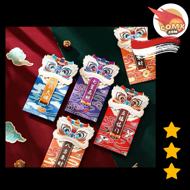 

(satuan termurah) Angpao imlek 2025 terbaru PREMIUM/ Angpao Imlek Ular Premium/ Angpao Xincia Panjang Shio Ular 2025 Hong Bao/ Amplop Tebal Barongsai Angpau Imlek Termurah Grosir Angpau Harga Grosir Termurah