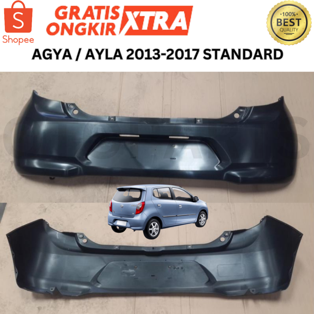 (OEM MADE IN MALAYSIA) BUMPER BEMPER BELAKANG TOYOTA AGYA DAIHATSU AYLA 1.0 1.3 2013 2014 2015 2016 