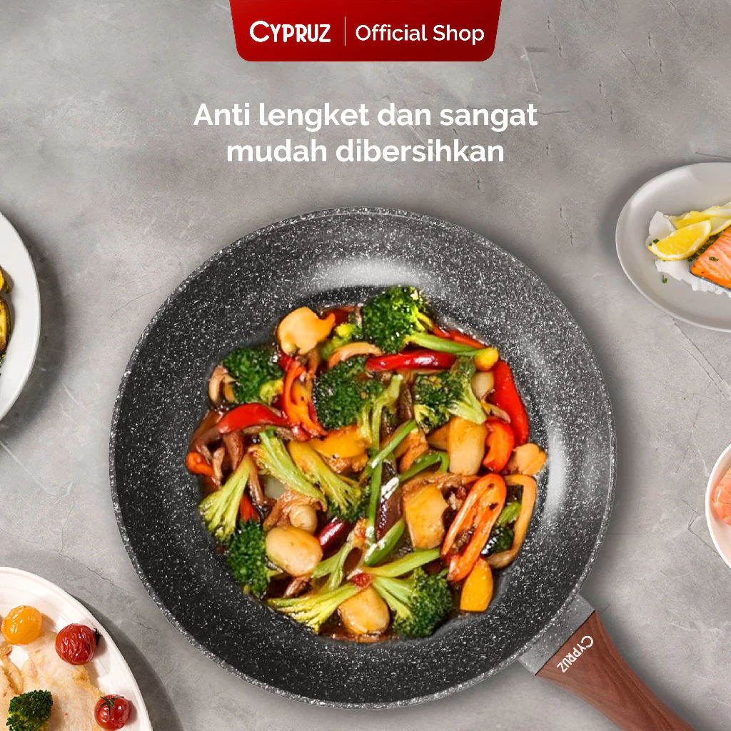 CYPRUZ FP0630 Fry pan Induksi Marble 20 cm