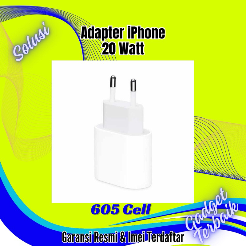 Adapter iPhone Original 20 Watt Baru