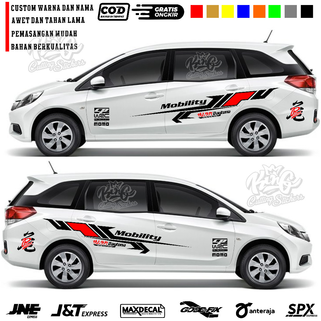 Stiker mobil mobilio sticker mobil mobilio sigra cuting stiker body mobil mobilio avanza calya