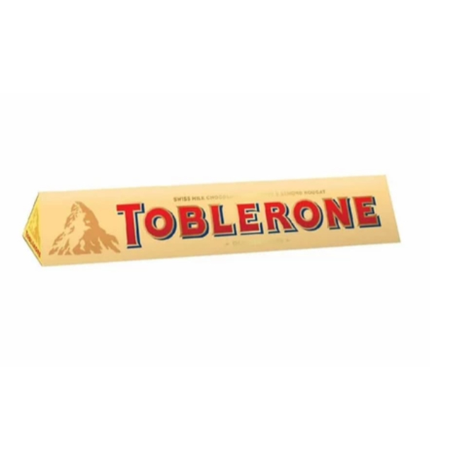 

Toblerone Swiss Chocolate With Honey & Almond Nougat Size Kecil