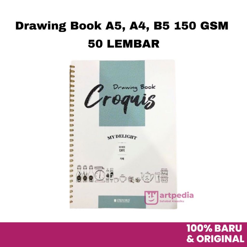 

OXFORD CROQUIS DRAWING BOOK 150 GSM 50 LEMBAR