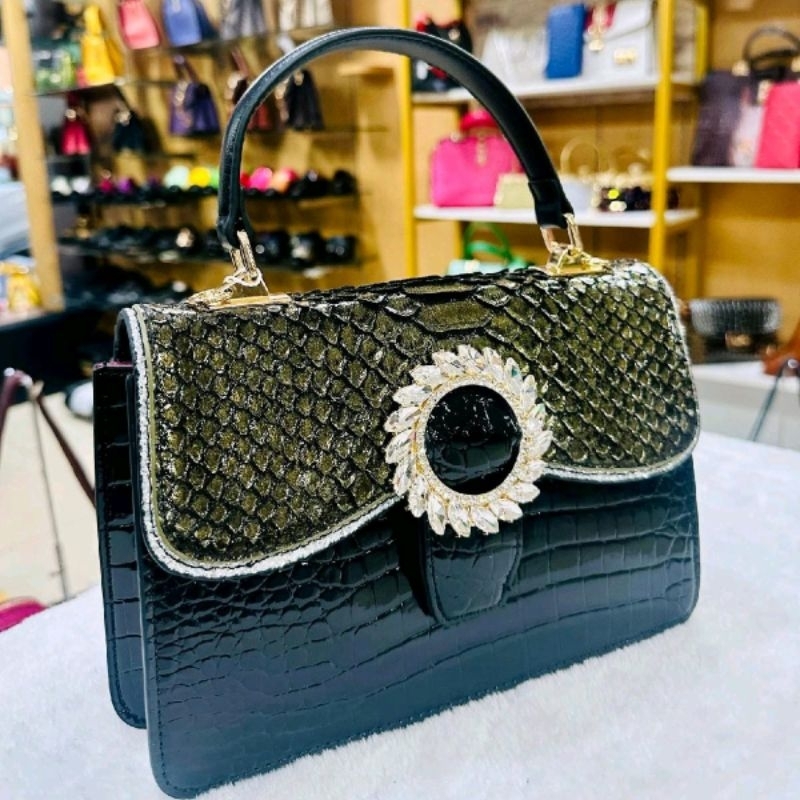 Tas  Fashion Wanita 5002 (Barang Ready Stok) Tas Bahu Selempang Tas Wanita Tas Pesta Tas Kuliah Tas 