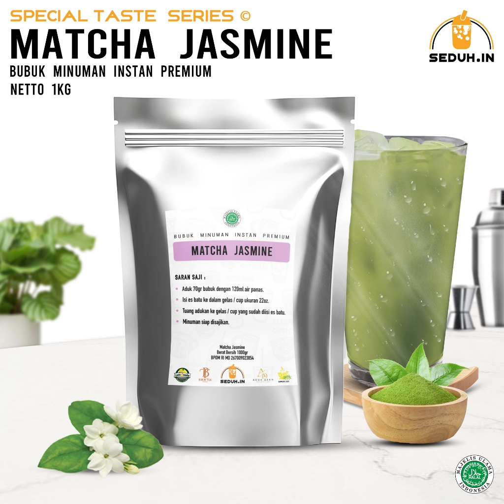 

Minuman Matcha Green Tea Jasmine 1KG / Bubuk Minuman Premium