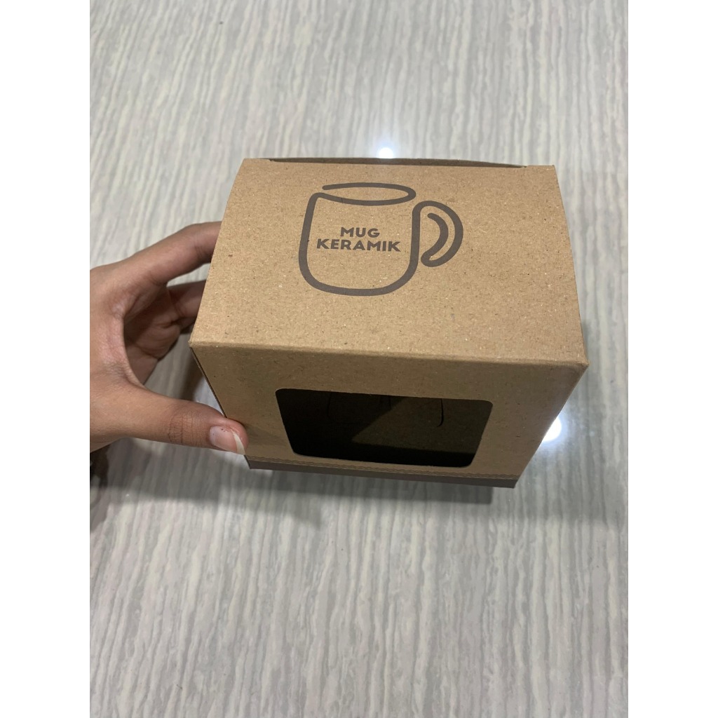 Box Mug Souvenir Premium - Kotak Kardus Gelas/Mug Custom untuk Hampers & Ulang Tahun | Dus Mug Polos