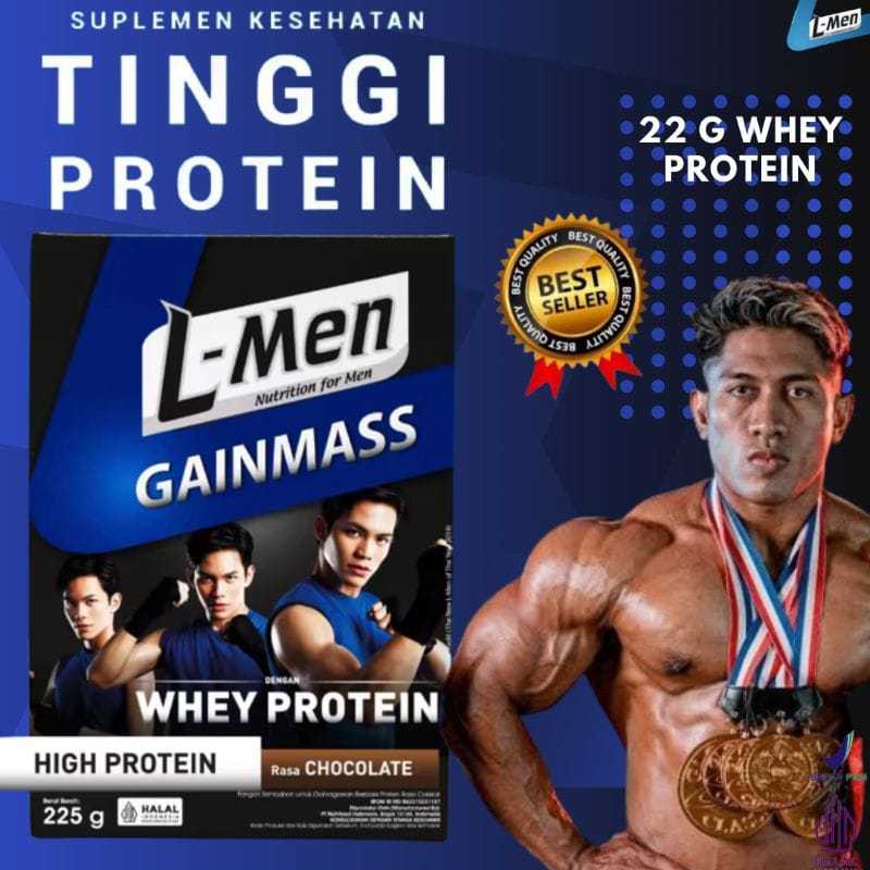 

PROMO KHUSUS HARI INI !!! L-Men Gain Mass Chocolate 250g - 22g Whey Protein - 3-4 Serving - Dilengkapi BCAA & L-Carnitine