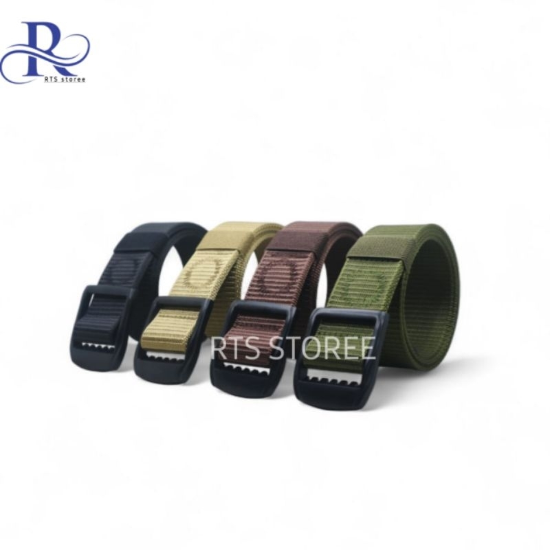 ikat pinggang pria keren/ sabuk pria nylon kepala besi tangguh