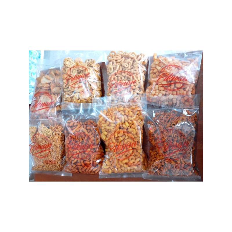 

Paket Cemilan Pedas (Mie Kremez Pedas, Balok Balado, Makaroni Daun Jeruk Pedas, Makaroni Spiral Pedas, Makaroni Pedas, Lanting Pedas Manis, Cipak Kering, Basreng Ikan Pedas)