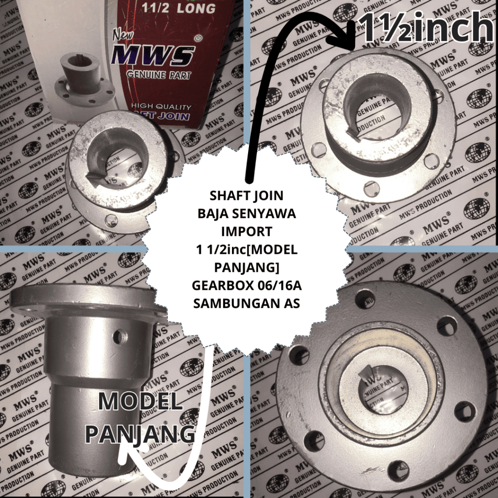 1 1/2" PANJANG SHAFT JOIN BAJA SHAFT JOINT KOPLING JOIN BOHEL BAJA SENYAWA IMPORT MESIN KAPAL GEARBO