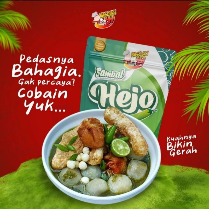 

BASO ACI 69 SAMBEL HEJO 200gr Ijo