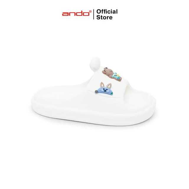 ANDO Funny Bear Sandal Anak Perempuan Cewek Pylon Premium 28 - 31 Sendal Slop Wanita Ando Original