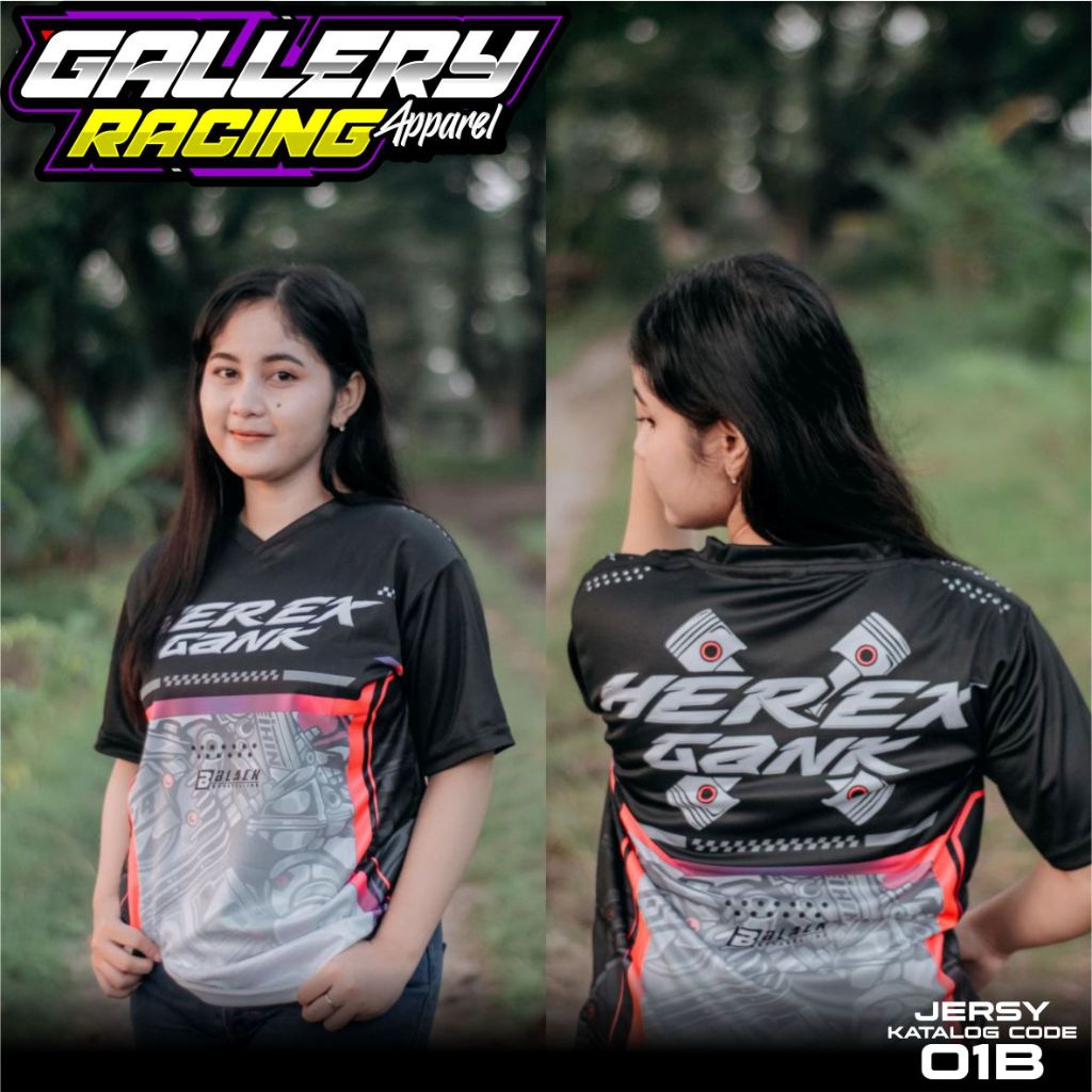 Kaos Jersey Herex Gank Premium Quality Jersey Racing GRA 01B