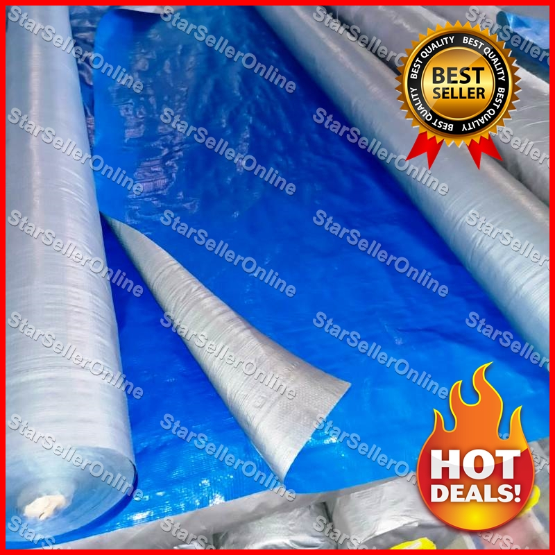 TERPAL TENDA A2 Ukuran 4x6 METER Biru Silver MURAH