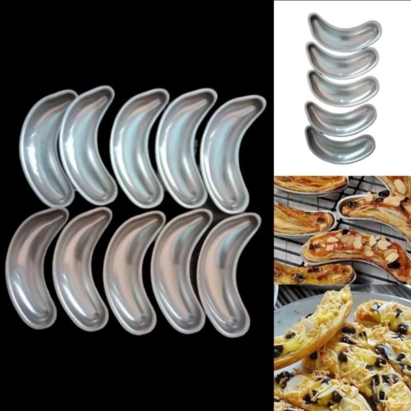 3 pcs cetakan kue banana crispy milk / banana pastry / kue pisang