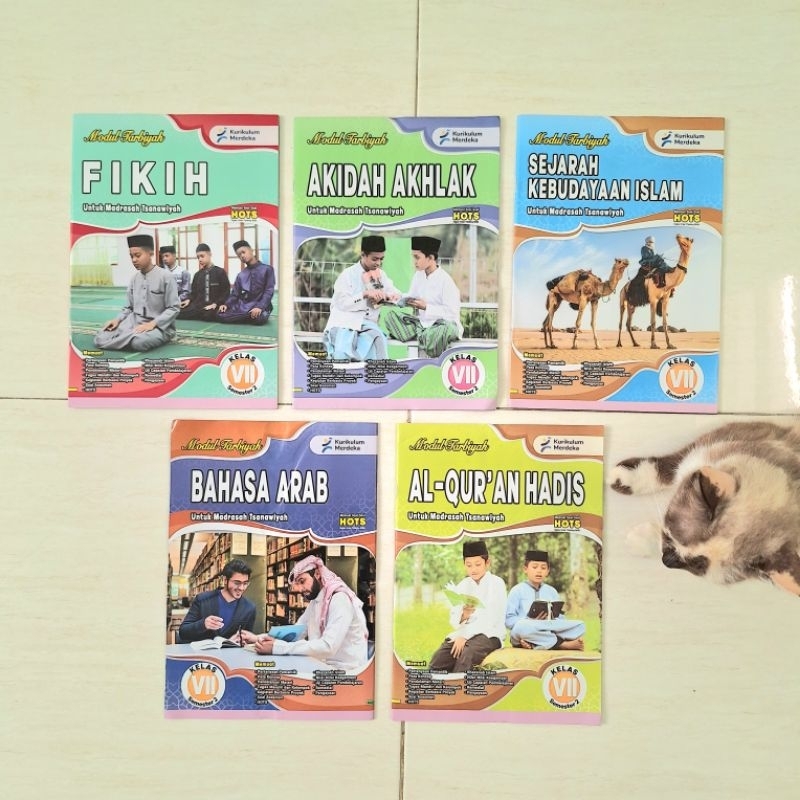 LKS / Modul Tarbiyah Siswa MTS / SMP kelas 7 8 dan 9 Bahasa Arab Fikih SKI Alquran Hadist dan Akidah