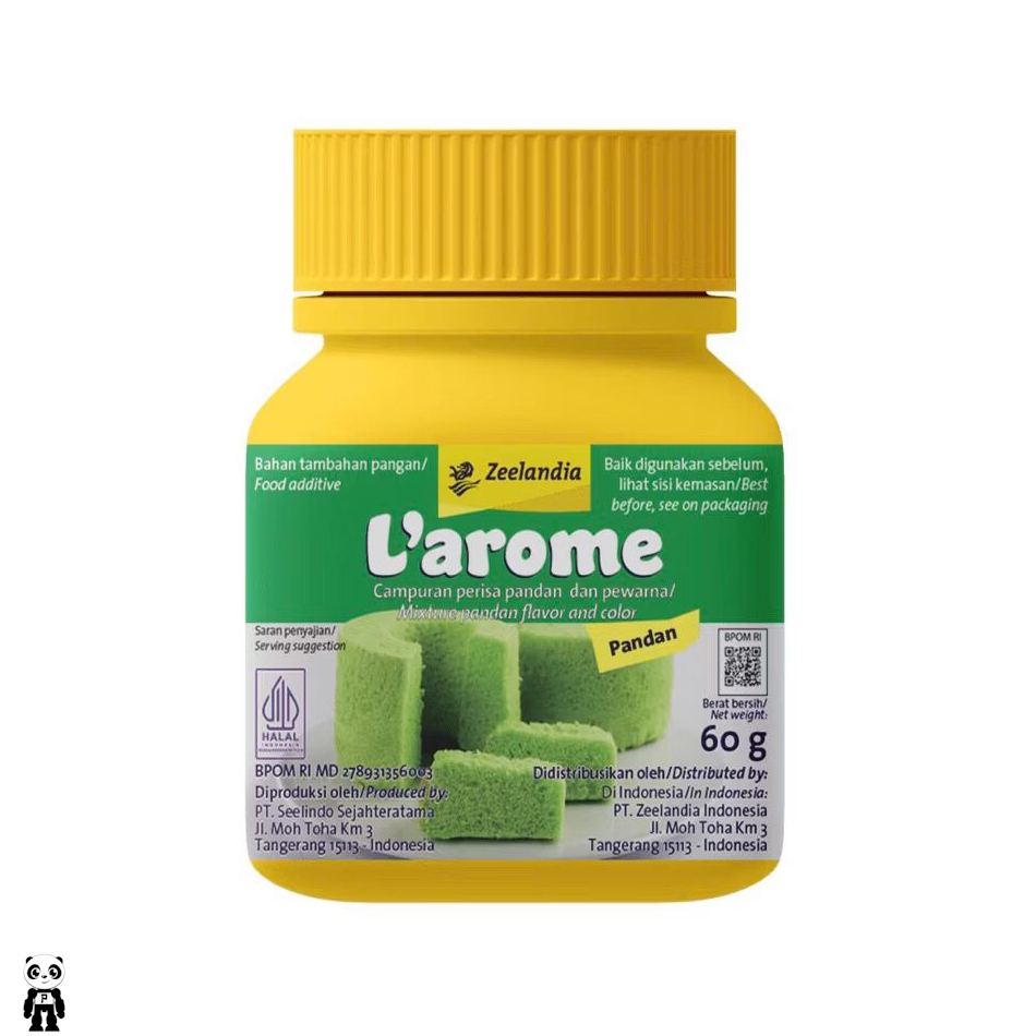 

Larome Perisa dan Pewarna Pandan 60 g Perisa Pandan Liquid untuk Roti dan Kue