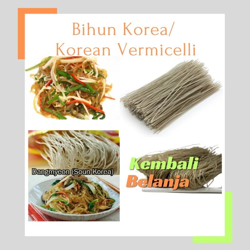 

Bihun Korea 100 Gram/ Dangmyeon/ Vermicelli Korea/ Japchae/ Soun Sohun Korea