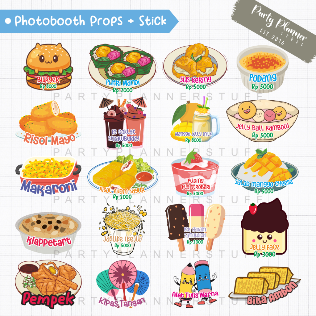 Props market day stik foto fun props market day aksesoris dekorasi market day sekolah custom tulisan
