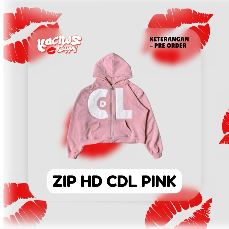 ZIP HOODIE CDL - PINK