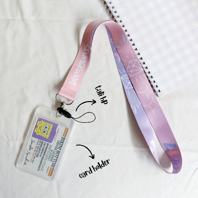 Seventeen Tali Lanyard ID Card KPOP Design Aesthetic