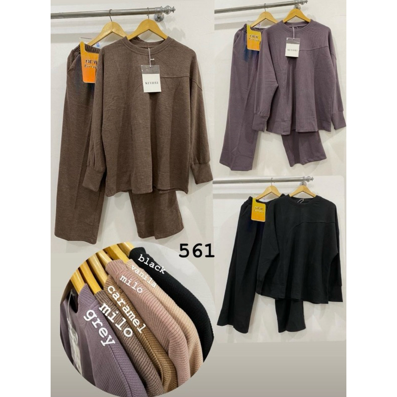 SETELAN KNIT RAJUT BATWING IMPORT / SET BAJU CELANA IMPORT / SETELAN KUYIFEI IMPORT
