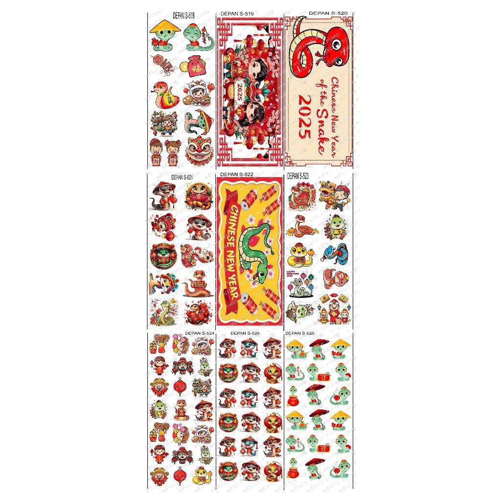 

Edible Stamp Stiker Makanan Edible Stiker Edible Image Edible Print Sticker Makanan Imlek CNY