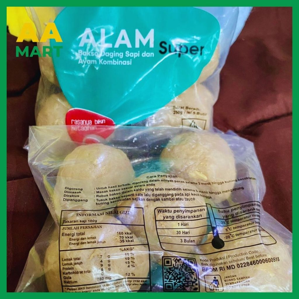 

Baso Alam Super Baso Sapi Ayam JUMBO ISI 5 PCS