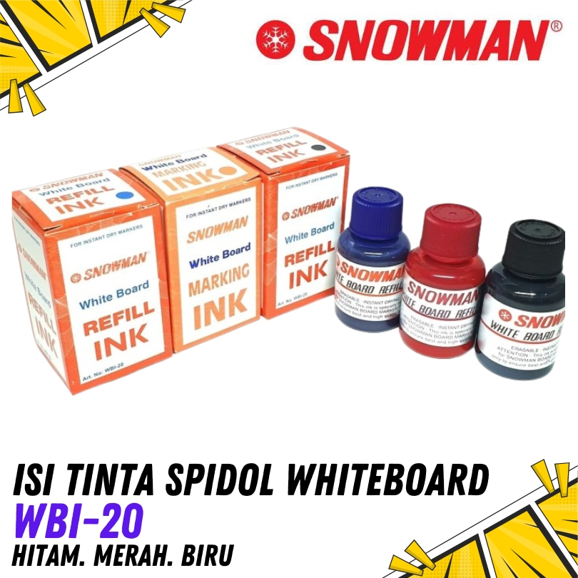 

REFILL TINTA SPIDOL WHITE BOARD SNOWMAN