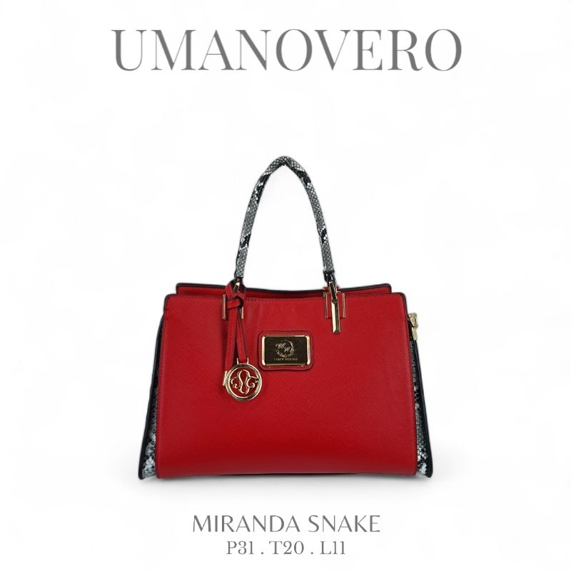 Tas Umano Vero Miranda Snake Taiga 3130 (Barang Ready Stok) Tas Kantor Tas Pesta Tas Mewah Tas Elega