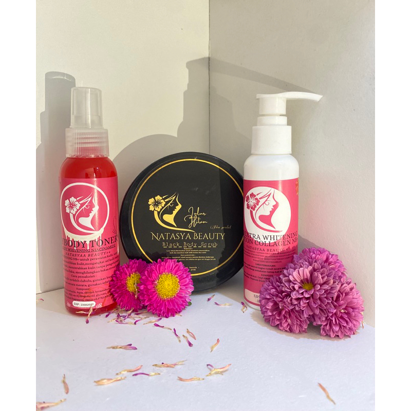 [ BELI 2 GRATIS 1 ] Produk Natasya Beauty, Lulur Hitam, Toner Badan, HB Extra Whitening NB+ || PRODU