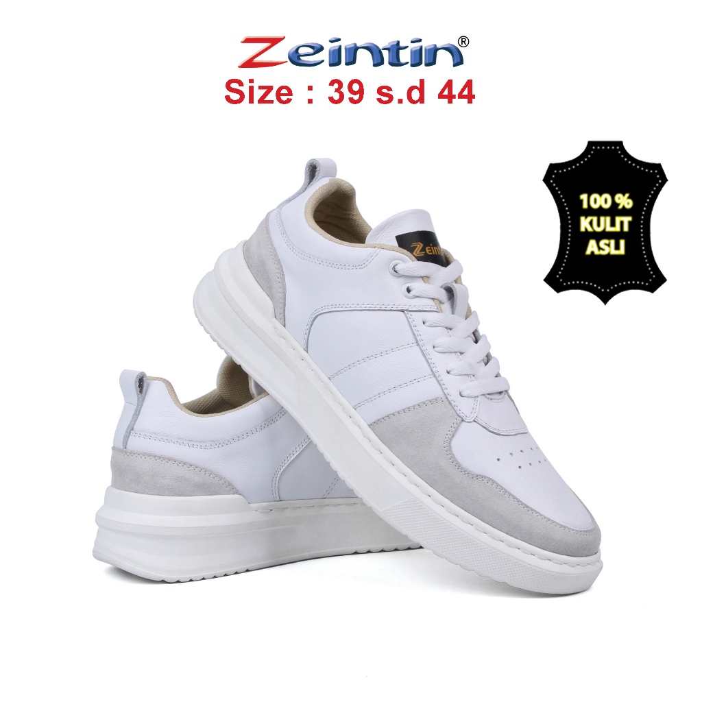 TERBARU ZEINTIN - SEPATU SNEAKERS PRIA SNEAKERS HITAM PUTIH FASHION PRIA SEPATU KETS PRIA KASUAL