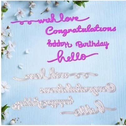 

Cutting Dies - Greetings Letter Pattern (4pcs)