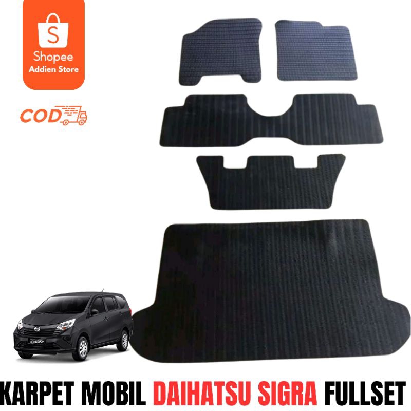 Karpet Mobil DAIHATSU Sigra fullset alas kaki matras karet mobil Sigra fullset
