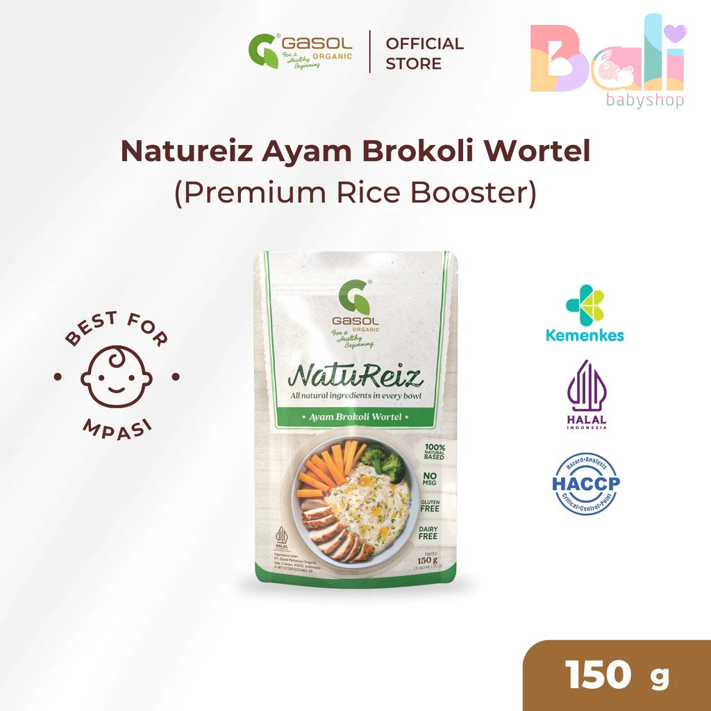 

Gasol Natureiz Ayam Brokoli Wortel (Premium Rice Booster) 150g