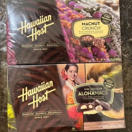 

Hawaiian Host Macnut Crunch Aloha Mocchi Dark Chocolate