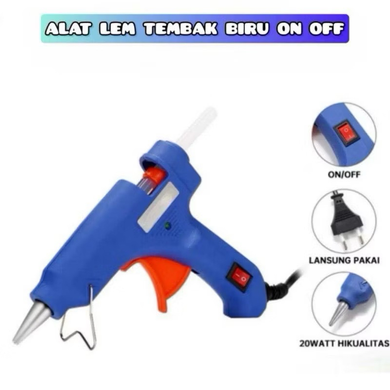 

Hot Melt Glue Gun / Lem Tembak 20 Watt