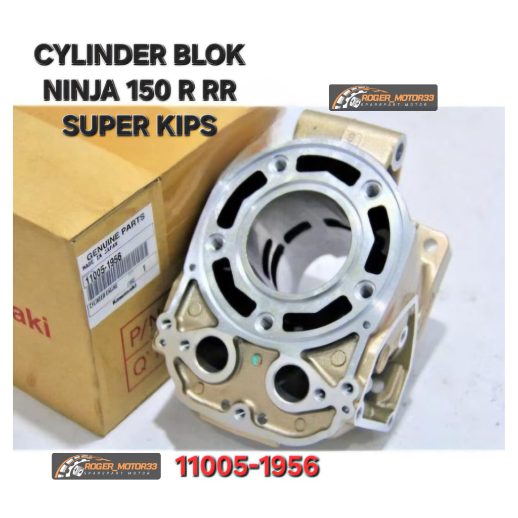 CYLINDER BLOCK BLOK NINJA 150 R RR SS SUPER KIPS GOLD EMAS ORIGINAL MADE IN JAPAN 11005-1956