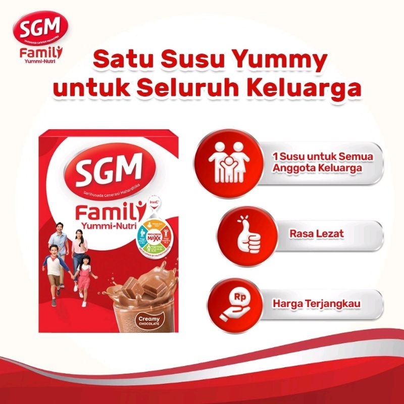 

SGM Family Yummy Nutri Creamy Chocolate Susu Keluarga 690gr