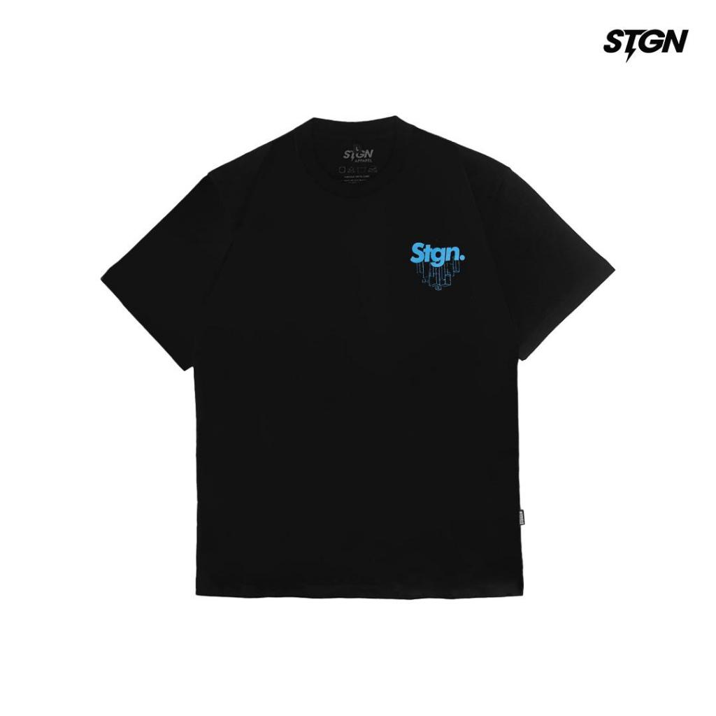 Steigen - Tshirt Unknown kaos pria lengan pendek hitam cotton combed 24s